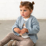 Mayoral Baby Girl Dot Print Cardigan, l/s Top & Leggings Set ~ Hummingbird