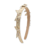 Bari Lynn Crystallized Metallic Bow Halo Headband
