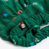 Bobo Choses Baby Blossom Print Woven Blouse & Corduroy Pants Set ~ Off-White/Dark Green