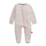 Magnetic Me Modal Ruffle Footie ~ Apple Blossom