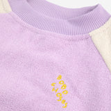 Bobo Choses Baby Lila Color Block Terry Sweatshirt & Joggers Set ~ Lavender