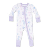 Angel Dear 2 Way Zipper Convertible Romper ~ Floral Sea Creatures