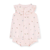 Petit Bateau Sleeveless Fruit Print Dress w/ Bloomer ~ Light Pink