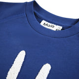 Molo Mike Smiley Sweatshirt & Alvar Sweatpants Set ~ Blue Depths