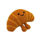 Estella Knit Baby Rattle ~ Croissant