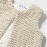 Mayoral Baby Girl Faux Fur Vest ~ Sand