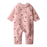 Molo Baby Udella Sherpa Bunting ~ Red Hearts Soft