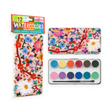 eeBoo Butterflies 12 Watercolors Tin