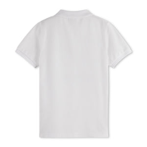 Scotch & Soda Boys Garment-Dyed Pique Polo ~ Bright White