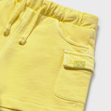 Mayoral Baby Boy Croco Palm Print T-shirt & Soft Cargo Shorts Set ~ Aquamarine/Lemon