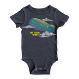 Rowdy Sprout Led Zeppelin UK Tour 1968 s/s Onesie ~ Washed Black