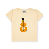 Bobo Choses Baby Woven Shirt, Tee, and Shorts 3pc Set~ Acoustic Guitar/Blue