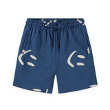 Molo Monti Sweatshirt & Amil Shorts Set ~ Big Smiles Blue