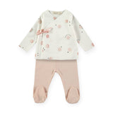 Babyclic Printed Kimono Top & Pants Set ~ Luna Pink