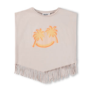Molo Rassita Sleeveless Top w/ Fringe ~ Sun Palms