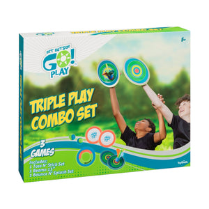 Toysmith Get Outside Go Play! Triple Play Combo Set