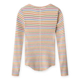 Molo Rochelle Ribbed l/s Top ~ Sand Rainbow