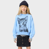 Molo Marge Sweatshirt ~ Blue Kitten