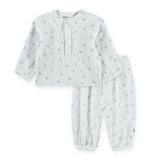 Molo Baby Enozo l/s Shirt & Serene Pants Set ~ Blue Vibes