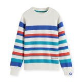 Scotch & Soda Boys Yard-Dyed Stripe Pullover ~ Colorful Stripes