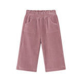 Mayoral Baby Girl Tulle Embellished l/s Top & Velour Wide Leg Pants Set ~ Macchiato/Orchid
