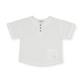 Mayoral Baby Boy s/s Henley T-Shirt ~ White