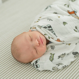 Little Unicorn Cotton Muslin Swaddle ~ Forest Friends