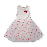 Petite Hailey Eva Tutu Dress ~ Cherries/Red