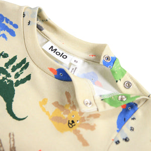 Molo Baby Eloy l/s Tee ~ Hand Animals