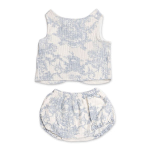 Petite Hailey Baby Benjamin Coco Tank & Bloomer Set ~ Blue Toile