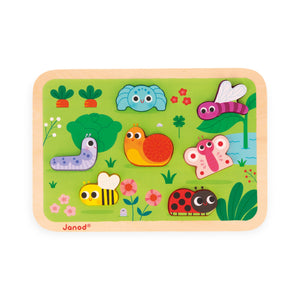Janod Chunky Wooden Puzzle ~ Garden