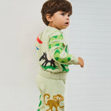 Molo Baby Brody Knit Cardigan & Sol Pants Set ~ Jungle Life