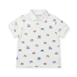 Mayoral Boys Printed s/s Polo ~ Camper Vans/White