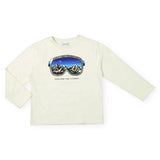 Mayoral Boys Explore The Unseen Ski Goggles l/s T-Shirt ~ Snow/Silver