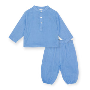 Molo Baby Enoz Shirt & Sun Pants Set ~ Forget Me Not