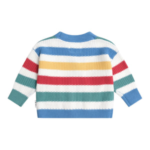 Huxbaby Peekaboo Hux Stripe Knit Cardigan ~ Multi