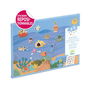 Djeco Repositionable Stickers ~ Summertime