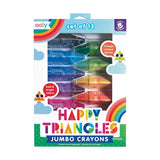 Ooly Happy Triangles Jumbo Crayons ~ Set of 12