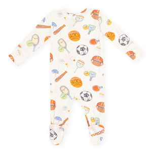 Angel Dear 2 Way Zipper Footie ~ Sports Ball Friends