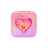 Tiny Treats Sparkling Sequin Heart Jewelry Box