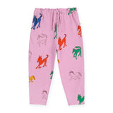 Bobo Choses Wonder Horse Printed Ruffle Sweatshirt & Paperbag Pants Set ~ Pink