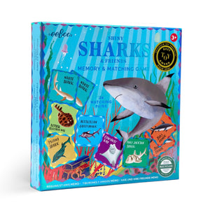eeBoo Sharks & Friends Shiny Memory & Matching Game