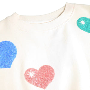 Molo Marika Sweatshirt ~ Bubble Hearts