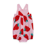 Stella McCartney Baby Big Strawberries Bubble Onesie ~ Pink