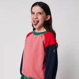 Bobo Choses Girls Tic Tac Toe Color Block Sweatshirt & Pleated Skirt Set ~ Multi