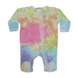 Baby Steps Tie Dye Zip Footie ~ Izzy