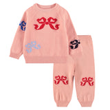 Molo Baby Gilby Knit Sweater & Solana Pants Set ~ Mellow Rose