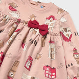 Mayoral Baby Girl London Print Fleece Dress ~ Petisui