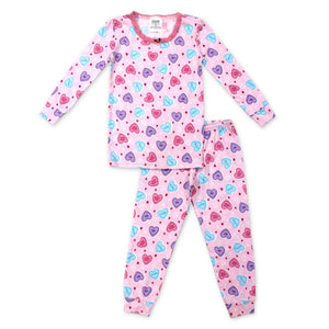 Esme Girls l/s Pj Set ~ Candy Hearts