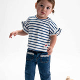 Mayoral Baby Girl Printed Frilled T-shirt ~ Porcelain